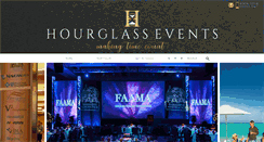 Desktop Screenshot of hourglassevents.com